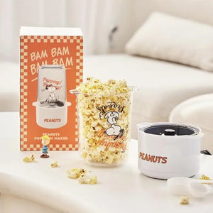 Snoopy Cartoon Fashion Household Kitchen Small Full-Automatic Popcorn Machine Kawaii Anime Plush Toy for Friend Birthday Gifts