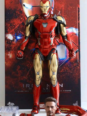 Original Hot Toys Marvel Avengers Alloy Iron Man Mk85 1/6 Anime Action Figure Collection Model Toys New Head Engraving Toys