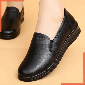 Women's Round Toe Office Shoes Comfortable Women's Shoes Casual Thick-soled Women's Shoes Outdoor Trendy Sports  Women