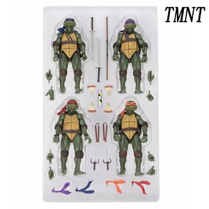 Ninja Turtle Figures Raph Mikey Leonardo Donatello Action Figure PVC NECA TMNT Collection Doll Movable Model Toy