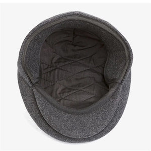 Middle-aged Elderly Duck Tongue Hat Men Winter Grandfather Man Gift Hat Dad With Ears Warm Forward Duck Tongue Cap Free Shipping