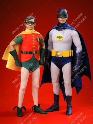 Saturn Toys ST001 1/6 Men Soldier 1966 Dynamic Duo Batman Robin Full Set 12inch Action Figure Collectible Toys Gifts