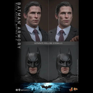 Presale New Hot Toys 1/6 Bruce Wayne Batman Figure Batman Armory Action Figure The Dark Knight Figurine Ht Mms750 Kid Toy Gifts