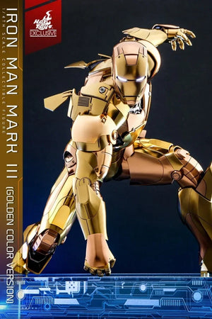 Hot Toys Ht 1/4 48.5cm Iron Man Mk3 Qs024 Mark3 Marvel Comics Marvel Anime Peripheral Action Figures Collection Model Toys Gift