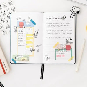 96Sheets Snoopy Cartoon Exquisite A5 Work Meeting Record Book 2Styles Kawaii Anime Students Notebook Diary Book for Gifts