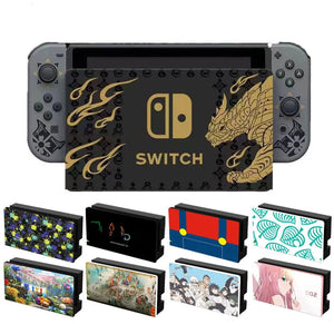 Faceplate Protective Cover For Nintendo Switch Oled TV Dock Station Cute Cartoon Anime Decorative Replacement Front Plate Case