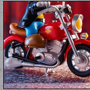 Original Snoopy And Motorcycle Themed Blind Box Cute Snoopy Anime Figures Mystery Box Kawaii Desktop Decor Collection Toys Gift