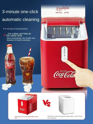 220V Coca Cola Home Ice Maker Small Commercial Ultra Mini Automatic Mini Fast Ice Block Refrigeration Machine