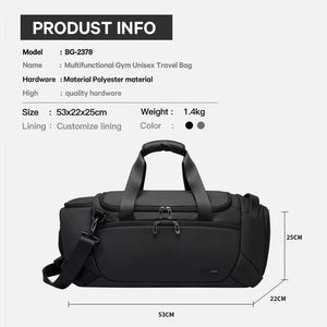 BANGE Sports Bags Men Gym Bags For Fitness Training Outdoor WaterProof Sport Bag Dry Wet Separation Bags Sac De Travel Bag