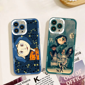 Anime C-coraline  Phone Case For IPhone 11 12 13 Mini Pro Max 14 Pro Max Iphone15 15promax Case Shell Funda Cover