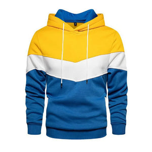 Men's Patchwork Hoodie Outdoor Casual Sportswear