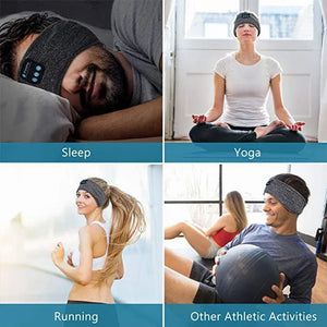 Wireless Headphones Fone Bluetooth Earphones Sports Fitness Sleeping Headband Elastic Music Eye Mask Wireless Bluetooth Headset