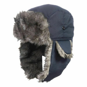 2022 Mens Women Unisex Warm Trapper Aviator Trooper Earflap Winter Flaps Ski Hat New Bomber Hats Russian Ski Hat Faux Fur Hats