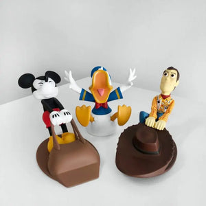 Kawaii Mickie Mouse Door Stoppers Creative Reusable Windproof Home Decor Woody Duck Anti-Collision Doorstop Blockers Toys