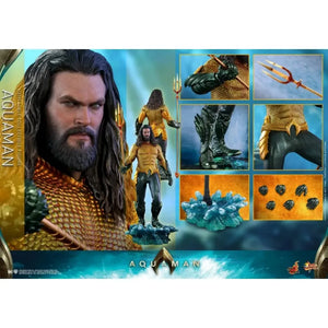 Original Hottoys Mms518 1/6 Scale Collectible Figure Aquaman  Arthur Curry 12 Inch Men Soldier Action Figure Model Toys Gifts