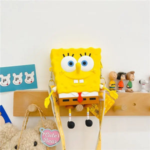 New Original cartoon SpongeBob SquarePants Kids Shoulder Bags Girl and Boys Cute gift Bag