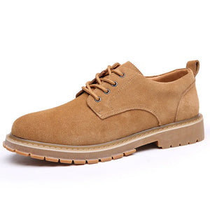 Men Leather Shoes  Versatile Korean Casual Trend British Work Clothes Shoe Cow Suede Men's Shoes Designer Shoes Man Oxfords