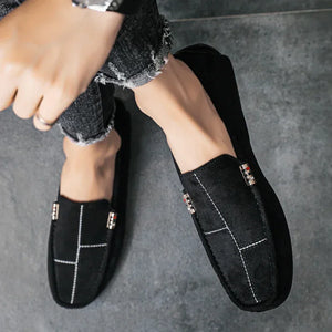 Casual Men Shoes 2023 Slip on Formal Loafers Moccasins Black Male Driving Flat Breathable Tenis Masculino Zapatillas Hombre Male