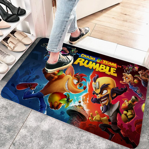 C-Crash Bandicoot 4 Entrance Door Mat Nordic Style Bedroom Living Room Doormat Home Balcony Anti-Slip Modern Home Decor