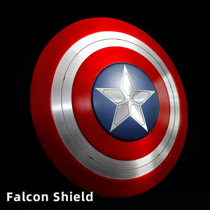 Captain America  shield metal single-layer aluminum alloy primary color 1:1 paint adult or child toy falcon shield