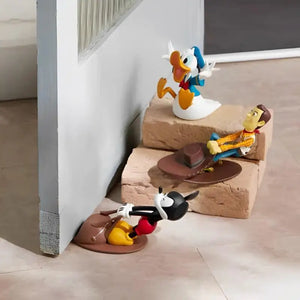 Kawaii Mickie Mouse Door Stoppers Creative Reusable Windproof Home Decor Woody Duck Anti-Collision Doorstop Blockers Toys