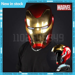 2024 New 1:1 Iron Man Mk50 Figures Wearable Voice-activated Deformation Helmet Around Marvel Animation Derivatives Model Toy