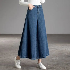 Wide Leg Jeans Women New Korean Dongdaemun 2024  High Waist Baggy Mom Jeans Streetwear Pant Pants Y2k Clothes 2000s Womens Width