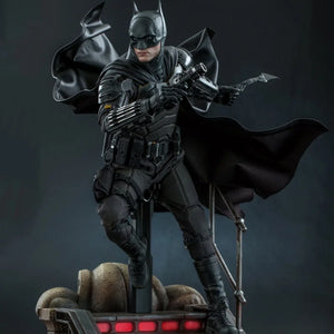 Original Hottoys 1:6 Batman Action Figure Gotham Knight Mms638/639 Anime Figures Bat Signal Light Statue Children Toys Gifts