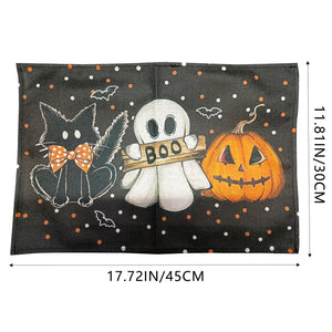 Halloween Kitchen Dining Table Mat Multipurpose Cute Ghost Printing Table Place Mat Suitable for Fashion Crowd Use