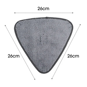 1/10pcs Triangle Microfiber Mop Pads Large Glass Microfiber Sweeping CleaningCloth Dust Mop Replacement Head Pads Clean Tool