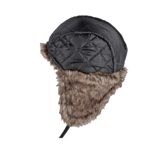 Winter Ushanka Hat Men Women's Pilot Aviator Bomber Trapper Hat Faux Fur Leather Snow Cap with Ear Flaps Pilot Winter Bomber Hat