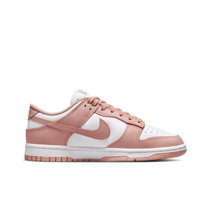 Nike Dunk "Rose Whisper" leather retro non-slip wear-resistant lightweight low-cut sneakers women's rose pink