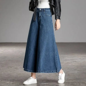 Wide Leg Jeans Women New Korean Dongdaemun 2024  High Waist Baggy Mom Jeans Streetwear Pant Pants Y2k Clothes 2000s Womens Width