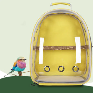 Bird Carrier Bag Parrot Carrying Bag Portable Pet Carrier Backpack for Parakeet Cockatiel Bunny Travel Transparent Pet Bird Cage