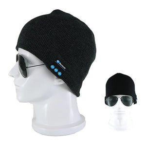 Wireless Bluetooth-compatible Headphones Beanie Hat Winter Sport Music Cap Headset with Mic Speaker for Xiaomi Huawei Iphone