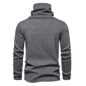 2023 Autumn/Winter New British Style Men's Stacked Neck Sweater Coat Fashion Jacquard Pullover Sweatshirt Sweater