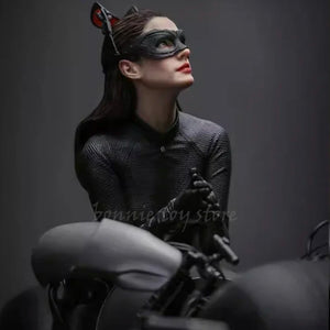 Queen Studios Qs 1/6 Batman Catwoman Anime Figures Catwoman With Motorcycle Handmade model collection children birthday toy gift