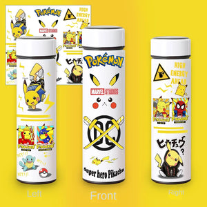 Pokémon Pikachu smart thermos cup student 304 stainless steel temperature cup high-value trendy cartoon portable water cup