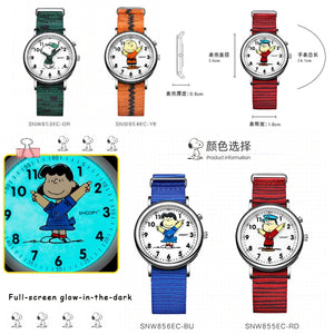 Snoopy Waterproof Kids Watch New Girls Elementary School Students Middle High School Girls Simple Electronic Watch Birthday Gift