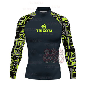 Surfing Rash Guard Swimwear Men's Long Sleeve UV Protection Diving Wear Summer Water Sports Swimming Rashguard Surfing T-shirts