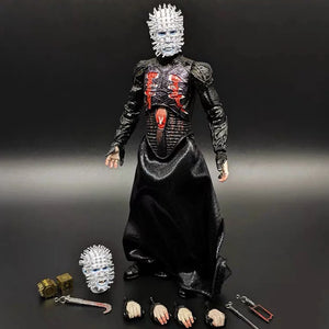 NECA Figure Hellraiser He'll Tear Your Soul Apart Ultimate Pinhead Action Figure Horror Doll Collection Model Toy Birthday Gifts