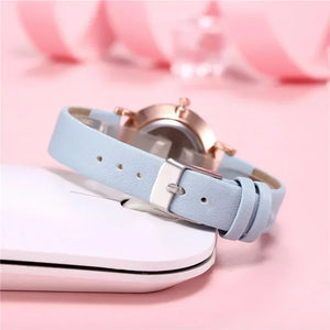 New Korean Women's Watch Fashion Glow Quartz Watch Minimalist Retro Daisy Student Wristwatch 손목시계 여성시계 Relojes Para Damas Reloj