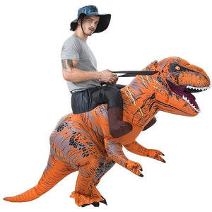 Dinosaur Inflatable Suit Toy Halloween Blow Up Tyrannosaurus Rex Suit Juguetes Cosplay Dinosaurs Costumes Toys For Adult Gift