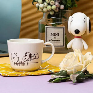 250Ml Japanese Snoopy Cartoon Retro Ceramic Mug 4 Colors Mini Home Breakfast Coffee Cup Milk Cup Kawaii Anime Toy Kids Gifts