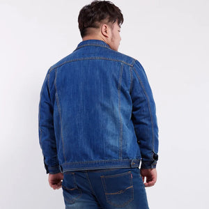 Oversized 5XL 6XL 8XL Men Denim Jacket New Spring Autumn Casual Classic Jean Jackets Fashion Hip Hop Streetwear Loose Fat Coat