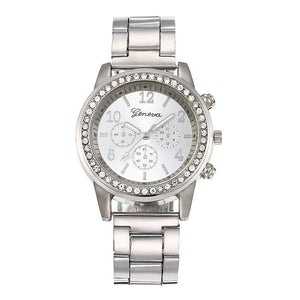 2023 New Fashion Women Diamond Watch Luxury Brand Reloj Mujer Wristwatch Female Casual Stainless Steel Quartz Watches Clock