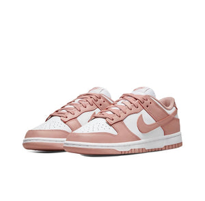 Nike Dunk "Rose Whisper" leather retro non-slip wear-resistant lightweight low-cut sneakers women's rose pink