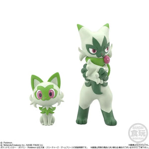 In Stock Bandai Shokugan Pokémon Scale World Paldea Region Aoi Meowscarada Violet Anime Action Figure Toy Gift Model Collection