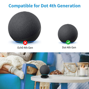 SPORTLINK Pedestal for Echo Dot 4 4th Generation Stand Holder Speaker Accessories with Anti-slip Rubber Pads Secure and Stable