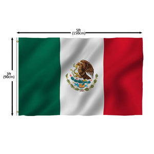 Directly Delivery 100% Polyester National Country Mexico Mexican Flags